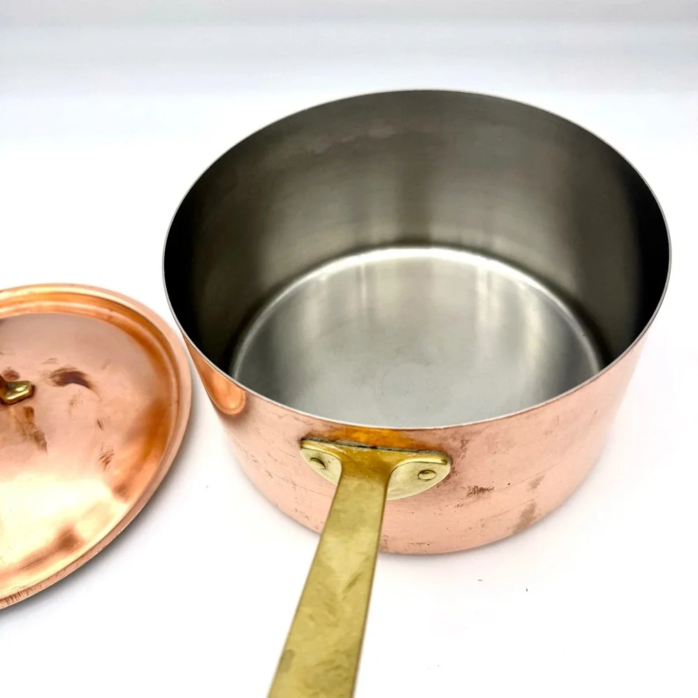 Paul Revere 1976 Limited Edition Copper Saucepan Pot With Lid Brass